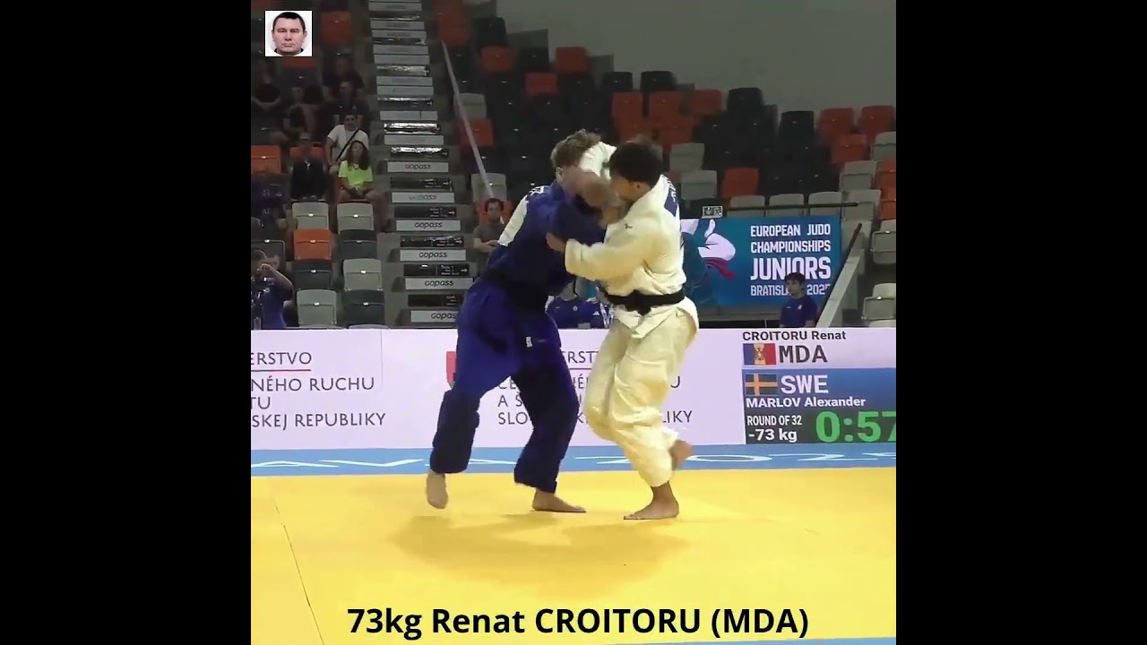 [+337] 73kg Renat CROITORU (MDA) 🛑 European Judo Championships Juniors Bratislava 2025