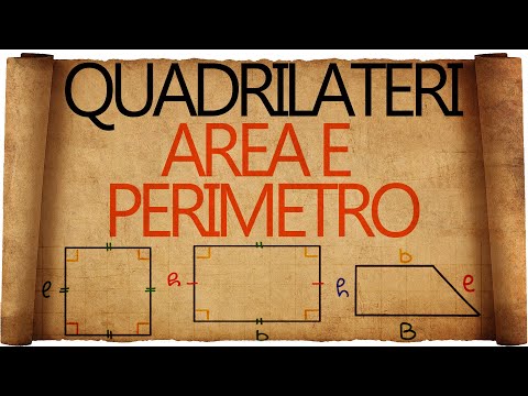 In questo video vediamo come determinare l'area e il perimetro dei quadrilateri che si incontrano più frequentemente, cioè il quadrato, il rettangolo, il rombo, il parallelogramma e il trapezio....
