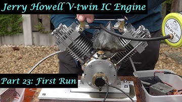 #MT49 Part 23 - Jerry Howell V-twin IC Engine. First Run. In 4K/UHD by Andrew Whale.