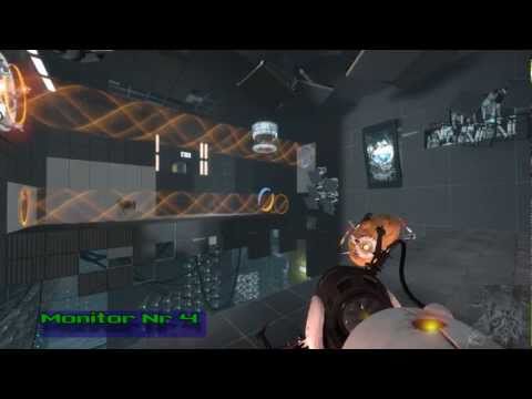 Portal 2 zerstöre 11 Monitore Archivement