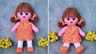 VERY SWEET/❤Making Dolls Out of Socks/Easy and Practical