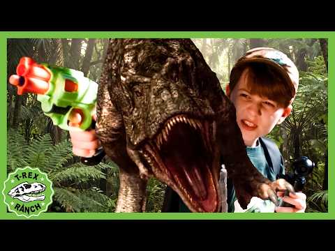 💥 Giant T-Rex in the Jungle! We Have to Escape! 💥 | 95 Mins | 🦖🦕 T-Rex Ranch Dinosaur Videos