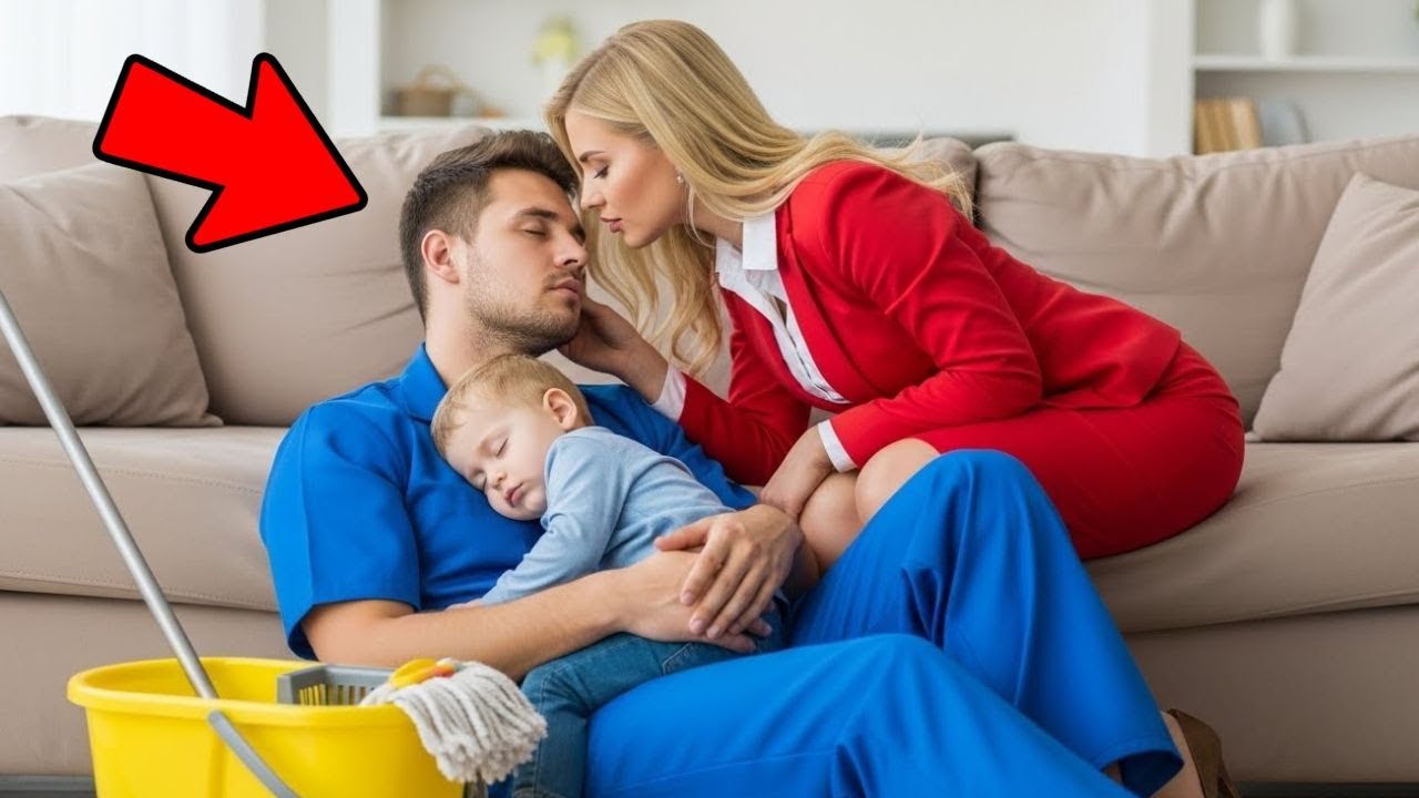 Hausmeister schlief auf dem Boden mit dem Deprimierter Sohn der Millionärs-CEO – Was sie danach tat…