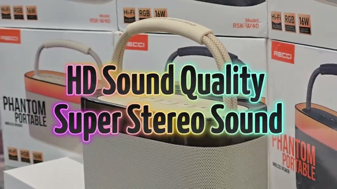 Recci Phantom Bluetooth Speaker RGB Light