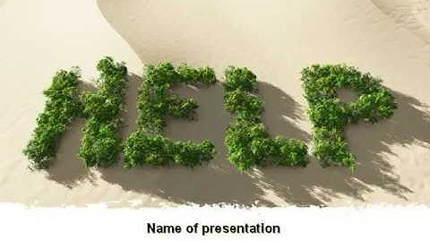 Ecological Crisis PowerPoint Template by PoweredTemplate.com