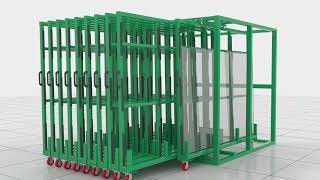 manual glass storage system