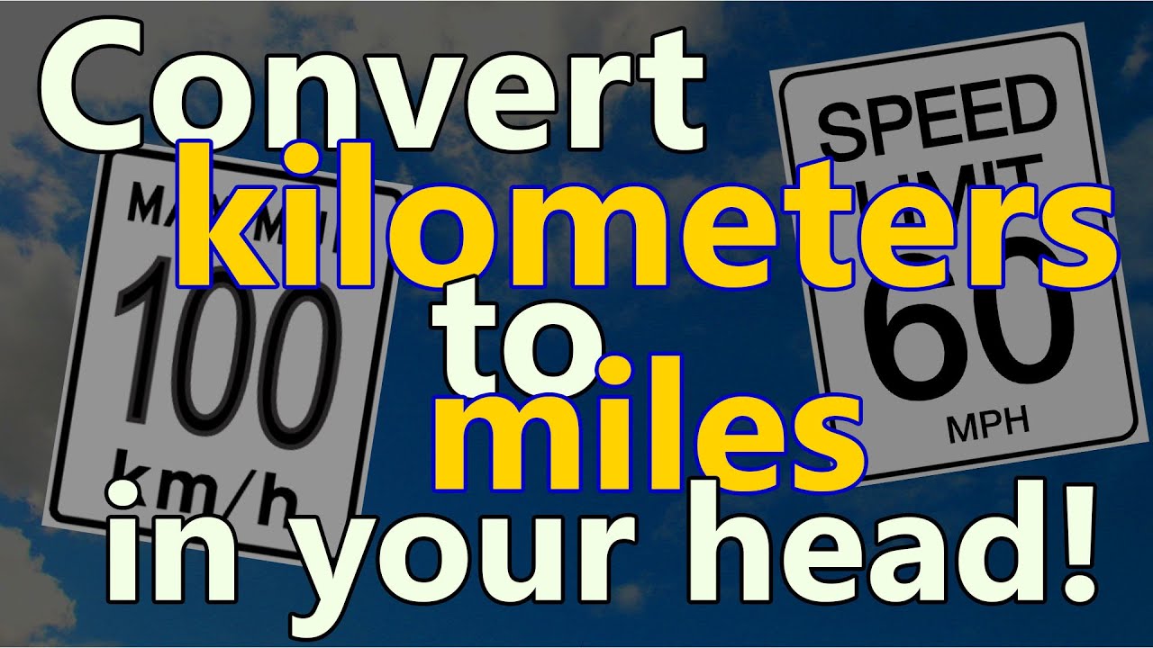 Kilometers To Miles Printable Chart