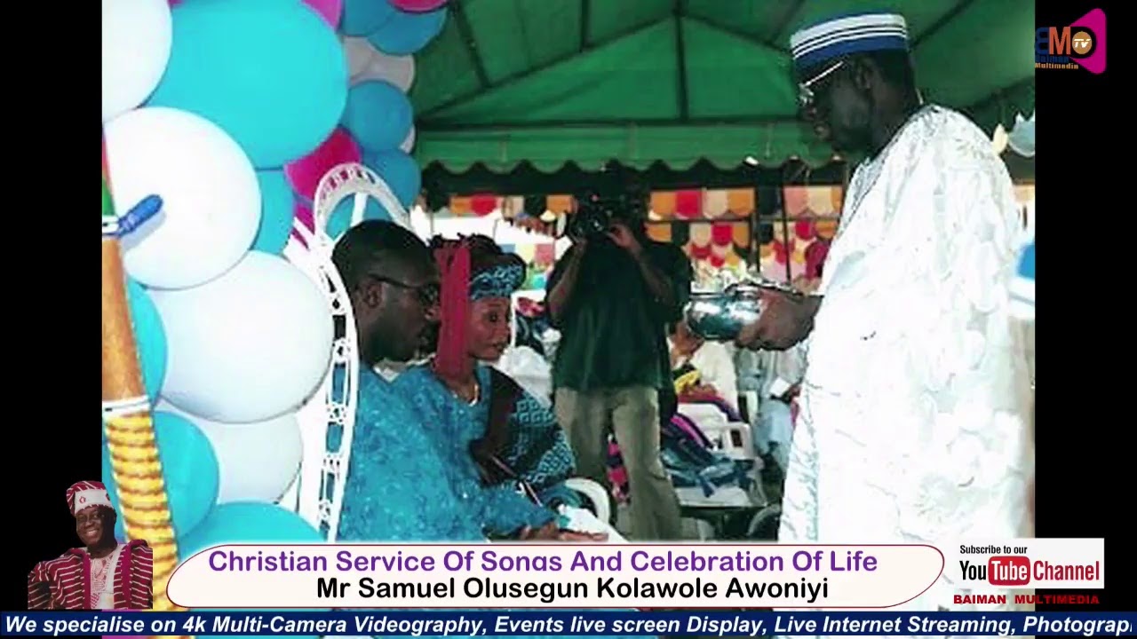 Christian Service Of Songs And Celebration Of Life for Mr Samuel