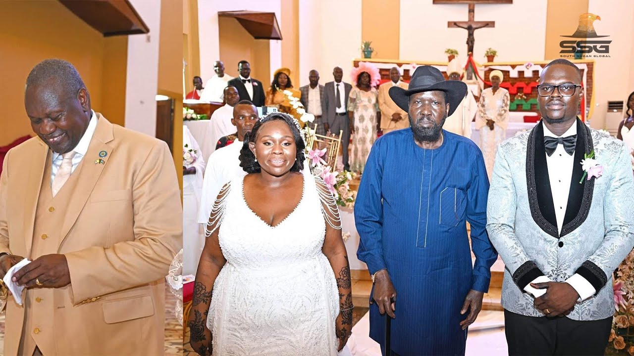 President Kiir Graced Dr Riek Machar and Madam Angelina's Daughter Colorful Wedding