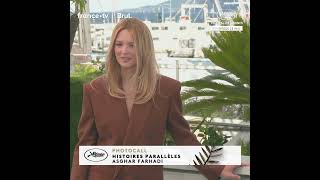 Virginie Efira, splendide actrice d'HISTOIRES PARALLÈLES, pose lors du photocall à Cannes