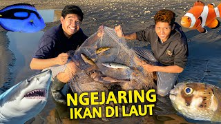 NGEJARING IKAN DI LAUT! DAPET BANYAK IKAN YANG ANEH! IKAN BUNTAL TERTANGKAP!