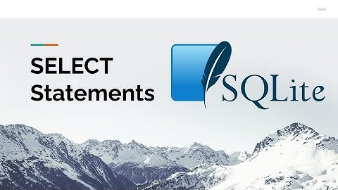 SELECT Statements with SQLite