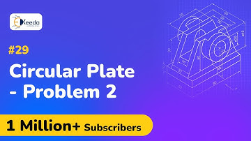 Circular Plate Problem No.2 - Projection of Planes - Engineering Drawing