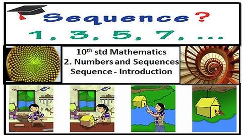 10th Maths - Unit2 Numbers and Sequences - Sequences Introduction - Learn with me -Tamil and English