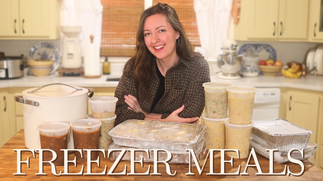 Filling the Freezer with 5 EASY Homemade Recipes | Convenience Meals 