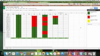Google Spreadsheet - Fantasy Football Draft (or any party)