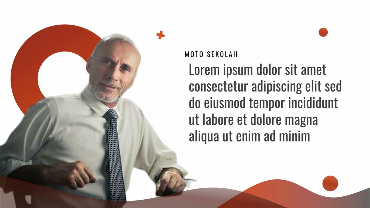 Template profil sekolah ppt yang bagus dilengkapi animasi gerak yang