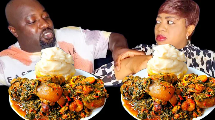 I PRANKED MY HUSBAND|and  this happened ASMR AFRICAN FOOD MUKBANG with FUFU &VEGETABLE SOUP