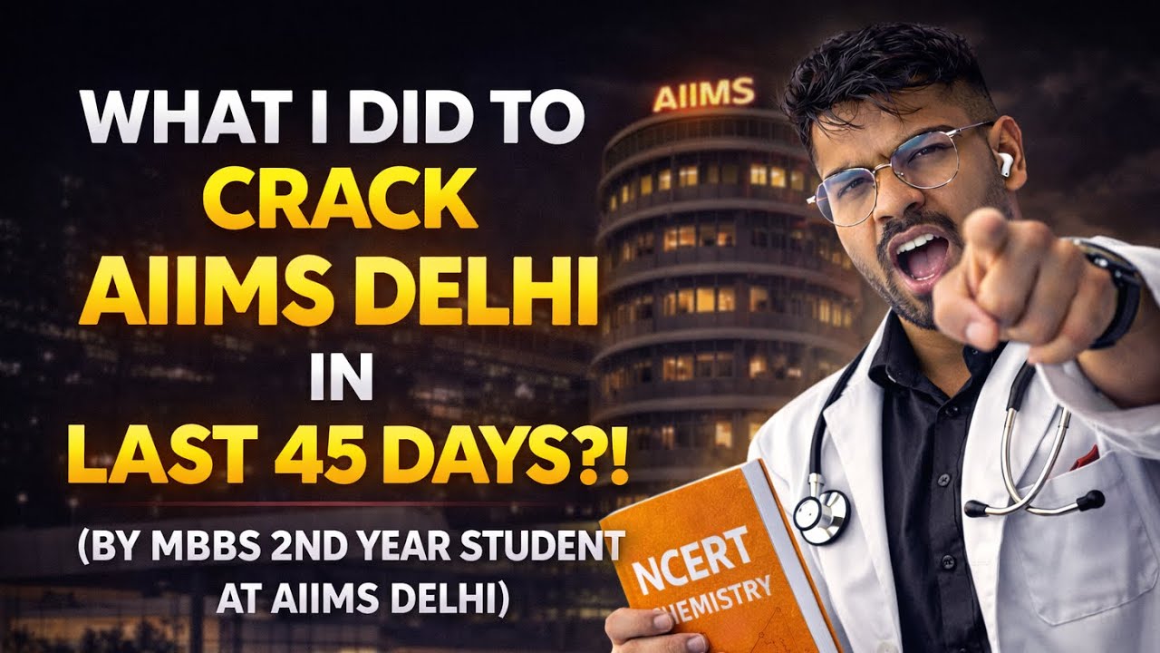 Last 45 days to crack AIIMS DELHI! what I did to score 700/720 in my ...