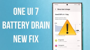 Samsung Battery Drain Fix - One UI 7 New Easy Steps