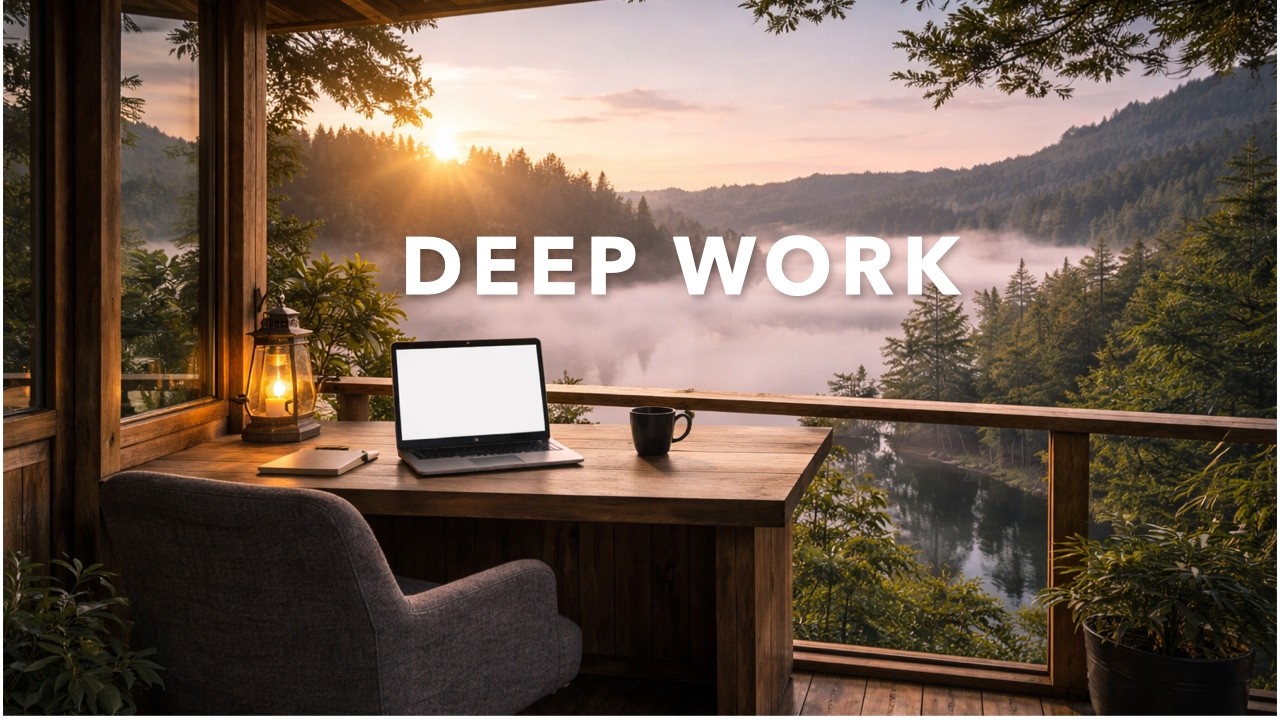 Deep Work Focus Session | Sunrise Workspace for Productivity