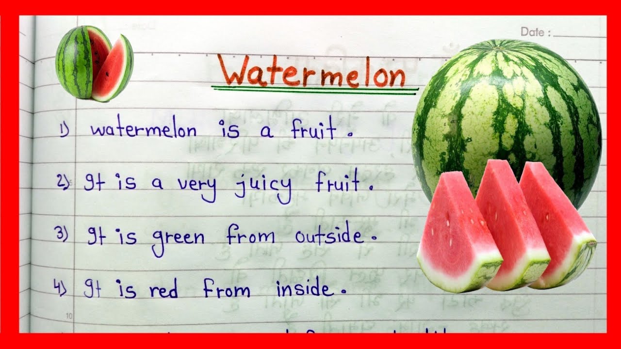 10 lines essay on watermelon/watermelon essay 10 lines/watermelon essay/watermelon essay in english