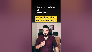 What is the difference between stored procedures and functions #shorts #coding #sql #sqlqueries