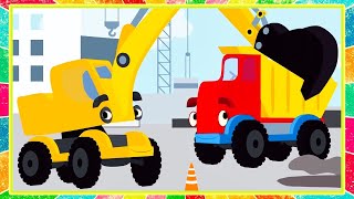 КАРАОКЕ - 🚜 Синий трактор -Экскаватор | Песенки для детей