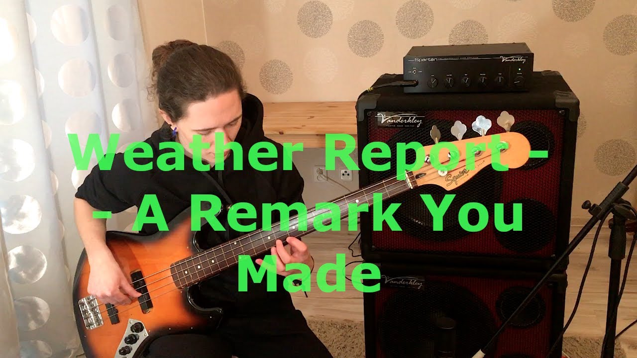 Weather Report - A Remark You Made - bass cover Weather Report - A Remark You Made - bass cover