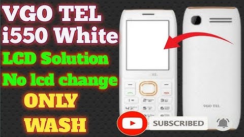 vgotell i550 lcd white solution | lcd solution | Zoobi tec