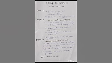 TSPSC Group -3 Syllabus | exam pattern