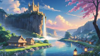 Castle Over the River — Fantasy Anime Live Wallpaper 4K | Serene Desktop Loop