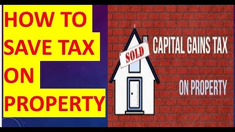#How to SAVE and Calculate Tax on Property #CII ( Cost Inflation Index )