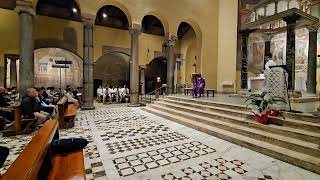 Rockhurst HS Choir, 3rd mass in Italy.  Basilica di San Saba