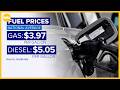 Diesel prices reach $5 a gallon