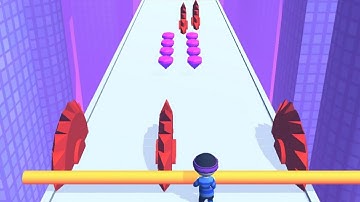 Roof Rails - Gameplay ( Level 15 and 16 ) New Running Game Gameplay