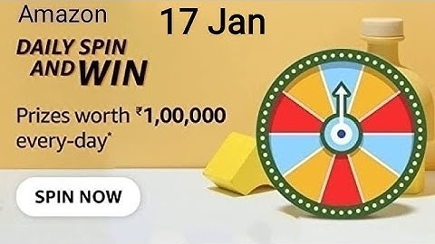 Amazon Daily Spin And Win Quiz Answers Today | 17 January 2022 | Daily QuizTime