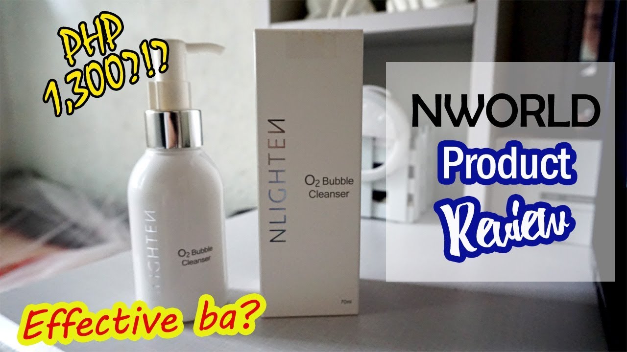 NWORLD NLighten O2 Bubble Cleanser Review - YouTube