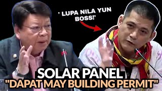 SOLAR PANEL DAPAT MAY BUILDING PERMIT | SEN PADILLA NAPASUGOD 
