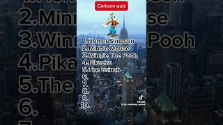 cartoon character quiz