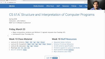 61A Spring 2018 Lecture 26 Video 1