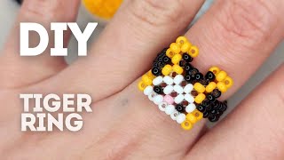 How to make Beaded ring | DIY Making jewelry with beads