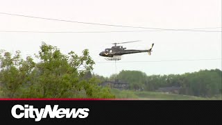 Crews extinguish grass fire west of Calgary