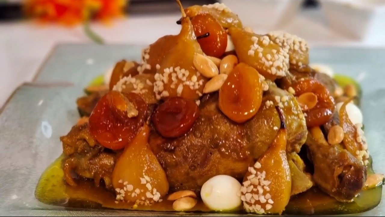 بهاد الطريقة غدي يحماقو عليها🇲🇦ضلعة الخروف محمرة في الكوكوط بدون فرن بالفواكه معسلة طبق هماوي