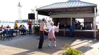 Mama Visits Shephards Tiki Bar, Clearwater Beach Florida