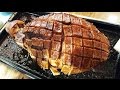 Pernil de cerdo inyectado al horno con ensalada coleslaw