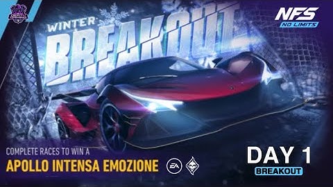 NFS NO LIMITS | DAY 1 - WINNING + TIPS - APOLLO INTENSA EMOZIONE | WINTER BREAKOUT EVENT | SE GUIDE