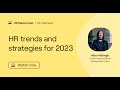 Hr masterclass  hr trends and strategies for 2023