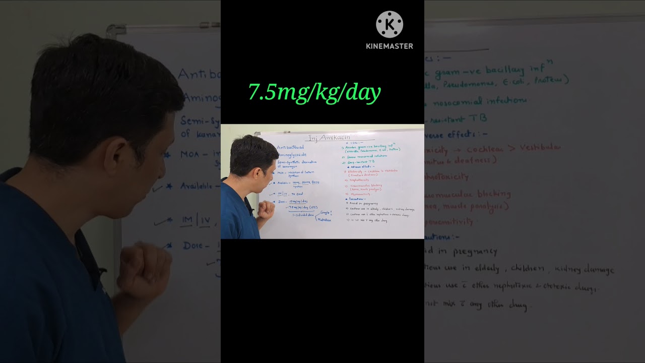 Amikacin single dose advantages #medicine #amikacin #antibiotic #antibiotics