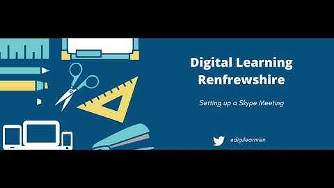 How to Set up a Skype Meeting